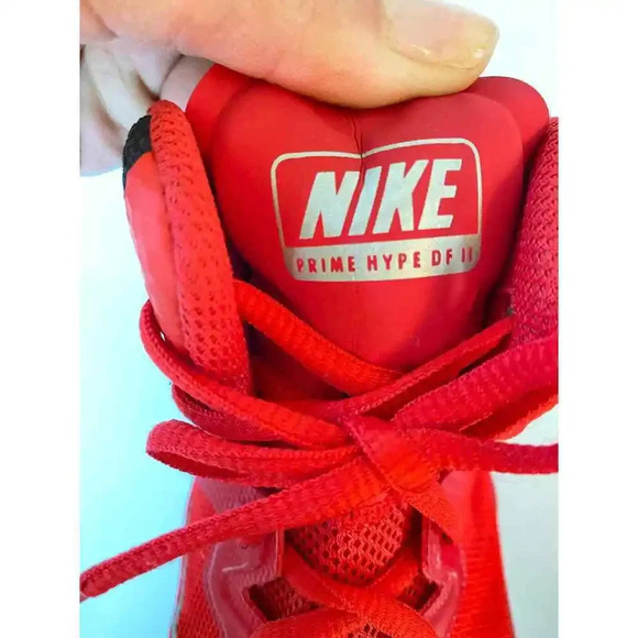 Nike Fusion Prime Hype DF 11 Mens Size US 6 Athletic Lace-UP Red Black Sneakers - Picture 5 of 11